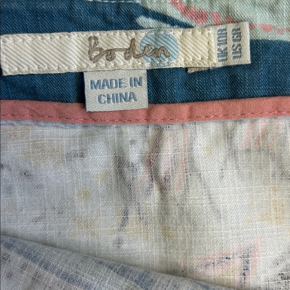 Boden Scenic Print A-Line Skirt size 6 100% cotton - Picture 5 of 11